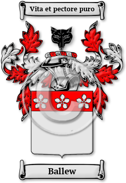 Ballew Family Crest Download (jpg) Legacy Series - 150 DPI