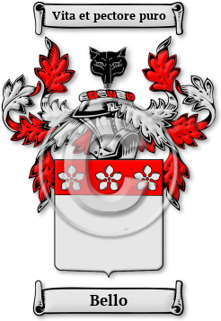 Bello Family Crest Download (jpg) Legacy Series - 150 DPI