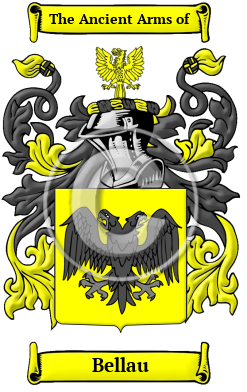 Bellau Family Crest/Coat of Arms