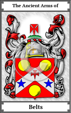 Belts Family Crest Download (JPG) Book Plated - 600 DPI