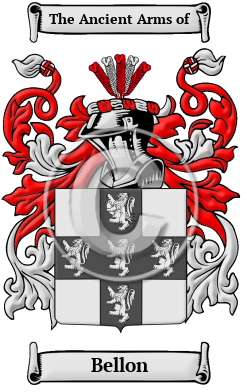 Bellon Family Crest/Coat of Arms