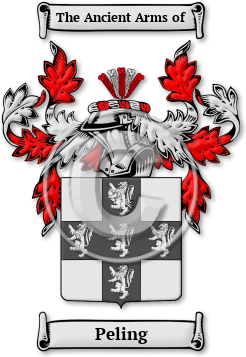 Peling Family Crest Download (jpg) Legacy Series - 150 DPI