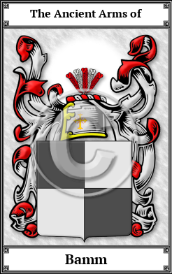 Bamm Family Crest Download (JPG) Book Plated - 600 DPI
