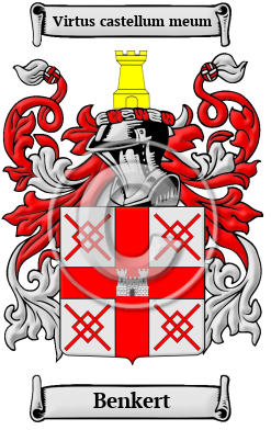 Benkert Family Crest/Coat of Arms