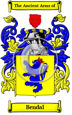 Bendal Family Crest/Coat of Arms