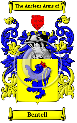 Bentell Family Crest/Coat of Arms
