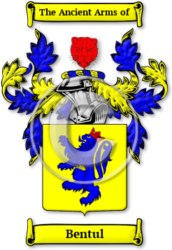 Bentul Family Crest Download (jpg) Legacy Series - 150 DPI