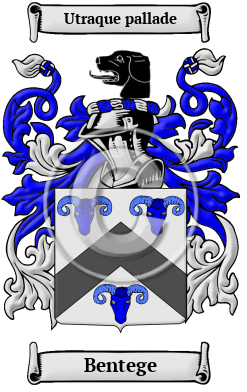 Bentege Family Crest/Coat of Arms