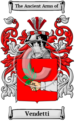 Vendetti Family Crest/Coat of Arms