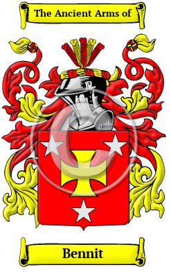 Bennit Family Crest/Coat of Arms