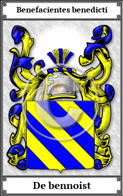 De bennoist Family Crest Download (JPG) Book Plated - 300 DPI