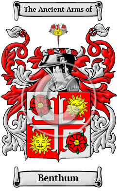 Benthum Family Crest/Coat of Arms