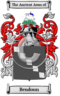 Bendoun Family Crest/Coat of Arms