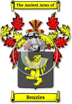 Benzies Family Crest Download (jpg) Legacy Series - 150 DPI