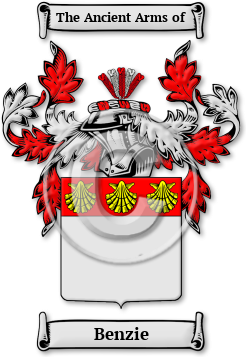 Benzie Family Crest Download (jpg) Legacy Series - 150 DPI