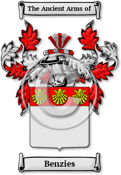 Benzies Family Crest Download (jpg) Legacy Series - 150 DPI