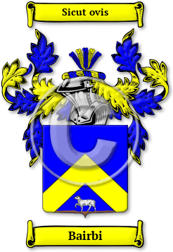 Bairbi Family Crest Download (jpg) Legacy Series - 150 DPI