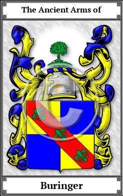 Buringer Family Crest Download (JPG)  Book Plated - 150 DPI
