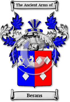Berans Family Crest Download (jpg) Legacy Series - 150 DPI