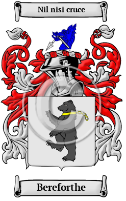 Bereforthe Family Crest/Coat of Arms