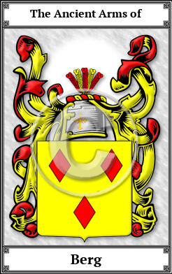 Berg Family Crest Download (JPG)  Book Plated - 150 DPI