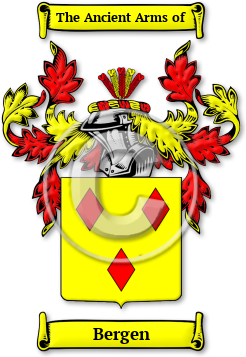 Bergen Family Crest Download (JPG) Legacy Series - 600 DPI