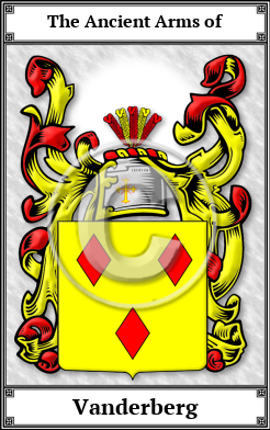Vanderberg Family Crest Download (JPG)  Book Plated - 150 DPI