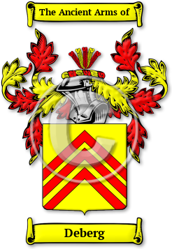 Deberg Family Crest Download (jpg) Legacy Series - 150 DPI