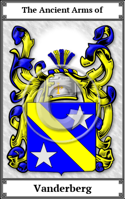 Vanderberg Family Crest Download (JPG)  Book Plated - 150 DPI