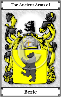 Berle Family Crest Download (JPG) Book Plated - 600 DPI