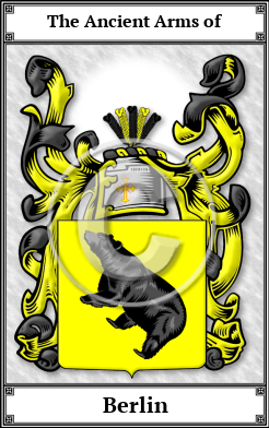 Berlin Family Crest Download (JPG)  Book Plated - 150 DPI