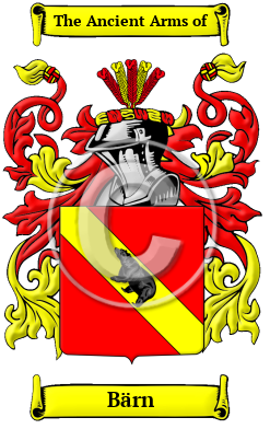 Bärn Family Crest/Coat of Arms