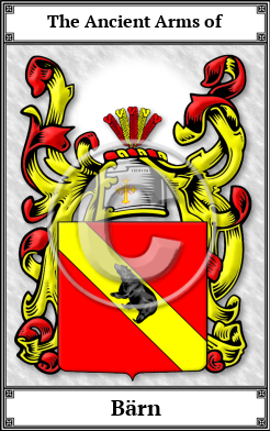 Bärn Family Crest Download (JPG) Book Plated - 150 DPI