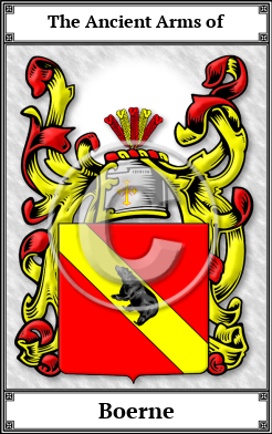 Boerne Family Crest Download (JPG)  Book Plated - 150 DPI