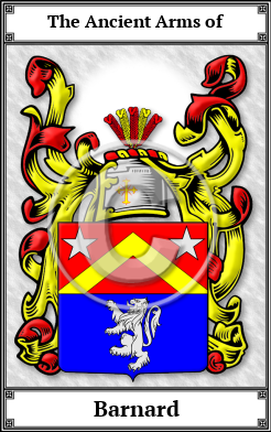 Barnard Family Crest Download (JPG) Book Plated - 600 DPI