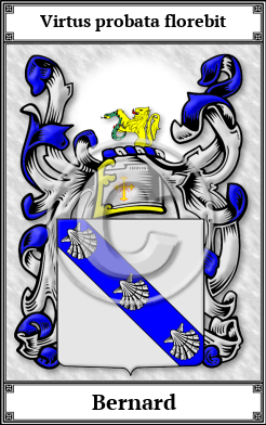 Bernard Family Crest Download (JPG)  Book Plated - 150 DPI