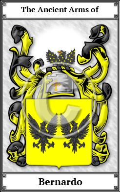 Bernardo Family Crest Download (JPG)  Book Plated - 150 DPI