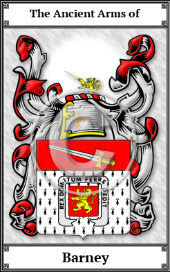 Barney Family Crest Download (JPG) Book Plated - 600 DPI