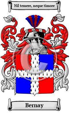 Bernay Family Crest/Coat of Arms