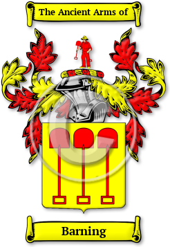 Barning Family Crest Download (jpg) Legacy Series - 150 DPI