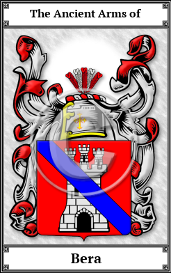 Bera Family Crest Download (JPG) Book Plated - 600 DPI