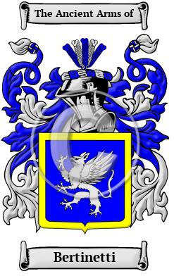 Bertinetti Family Crest/Coat of Arms
