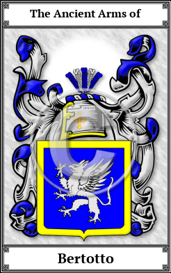 Bertotto Family Crest Download (JPG)  Book Plated - 150 DPI