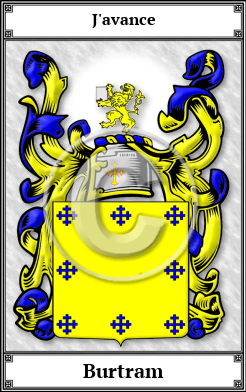 Burtram Family Crest Download (JPG)  Book Plated - 150 DPI