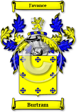 Burtram Family Crest Download (jpg) Legacy Series - 150 DPI