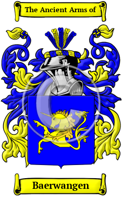 Baerwangen Family Crest/Coat of Arms