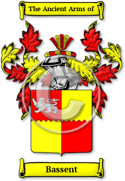 Bassent Family Crest Download (jpg) Legacy Series - 150 DPI