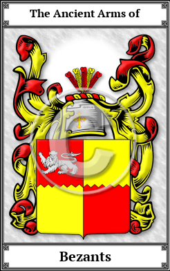 Bezants Family Crest Download (JPG)  Book Plated - 150 DPI