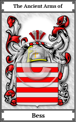Bess Family Crest Download (JPG) Book Plated - 600 DPI