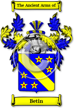 Betin Family Crest Download (jpg) Legacy Series - 150 DPI